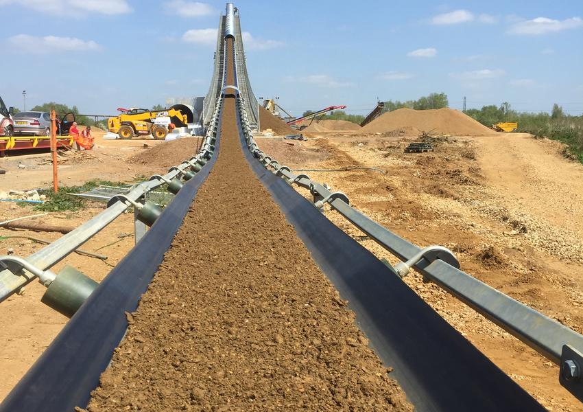Canning supply install and commission 300tph sand and aggregate plant Canning Conveyor